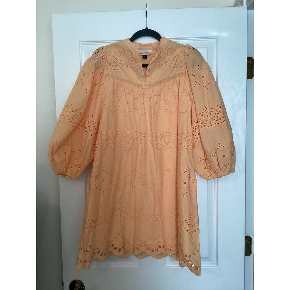 Universal Thread Babydoll Dress Size XS‎ Light Peach Cotton Boho Cottage Prairie